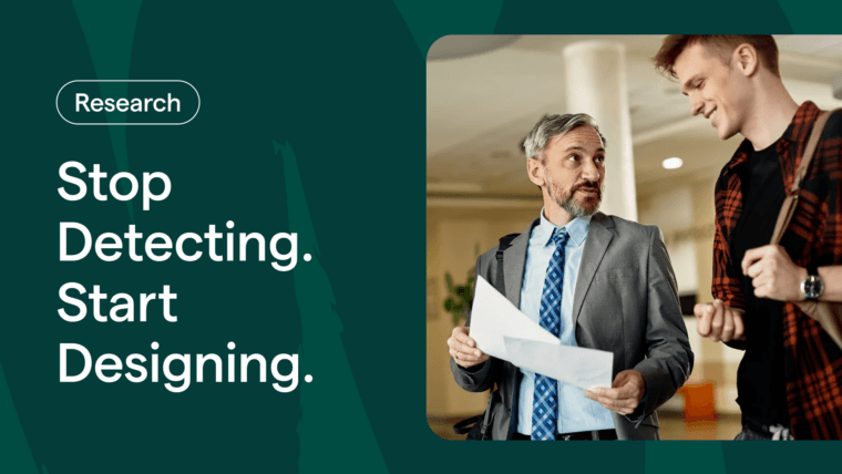 Stop Detecting. Start Designing.