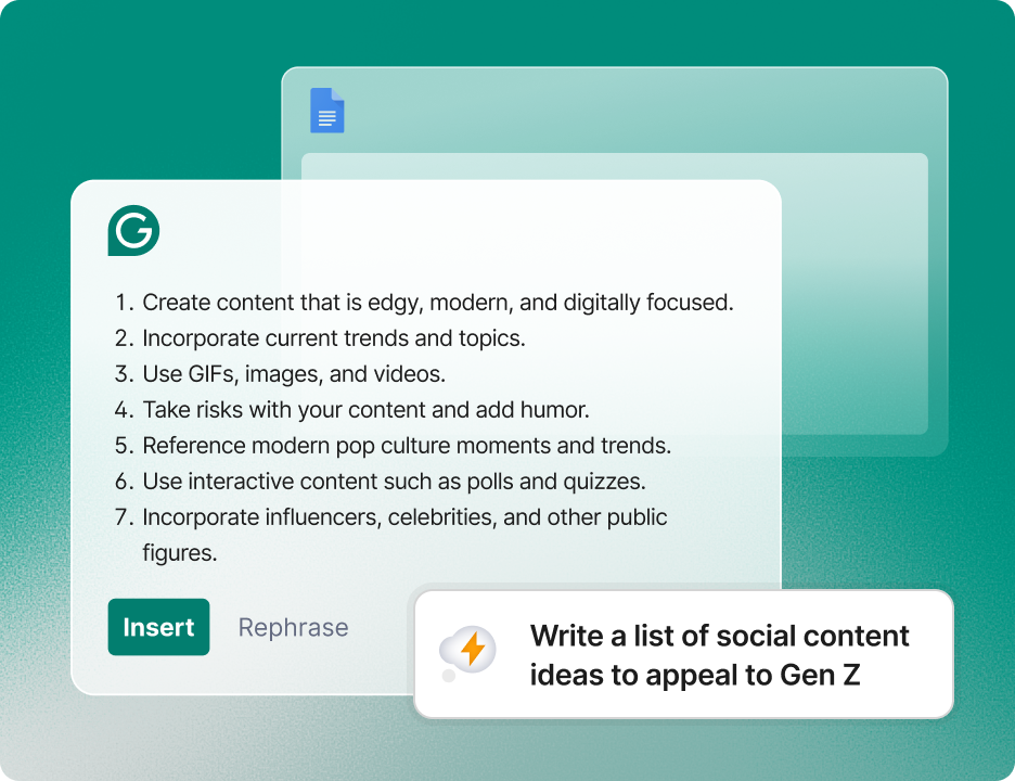 List of social content ideas