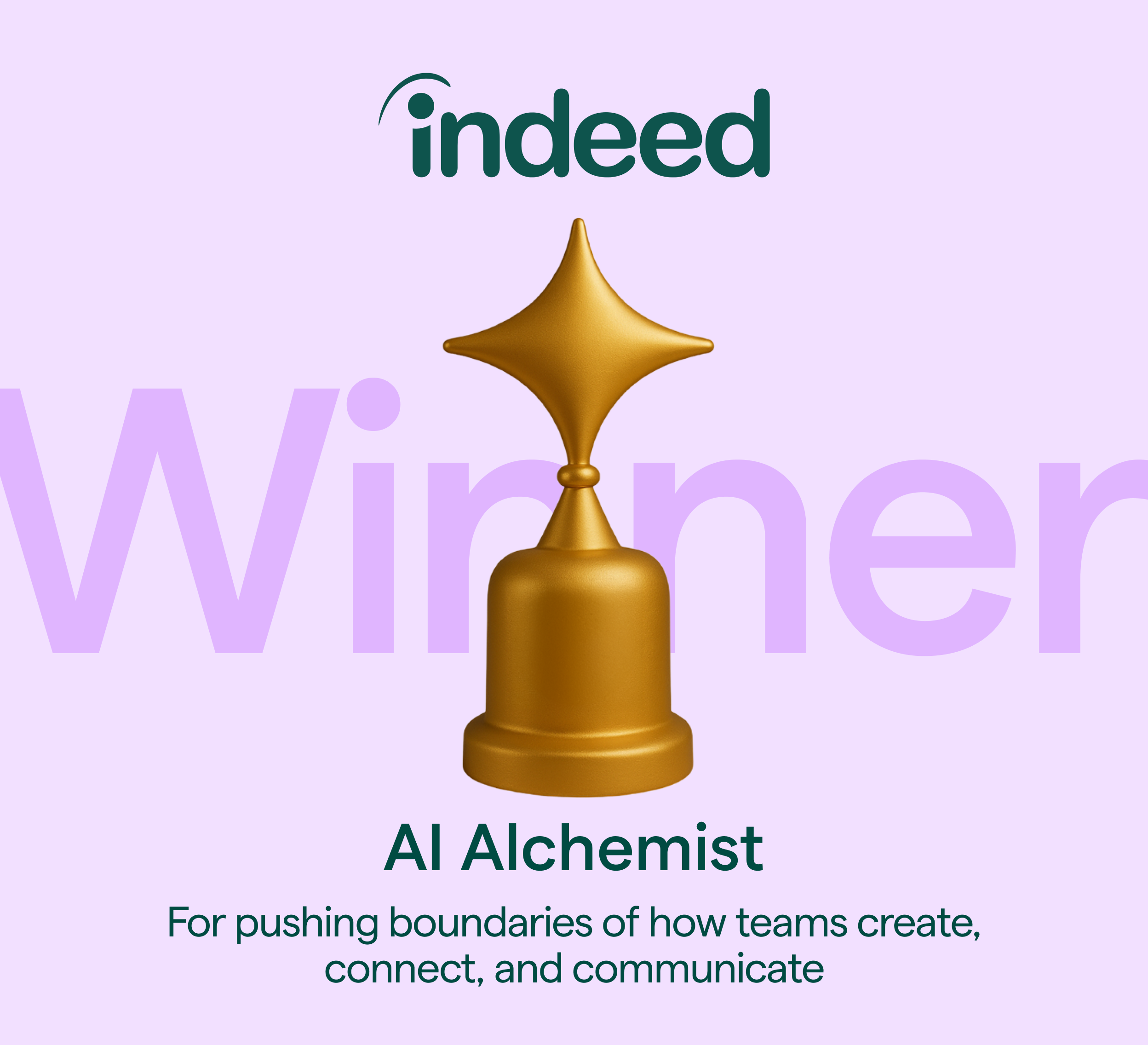 Indeed _ winner _ AI Alchemist Award