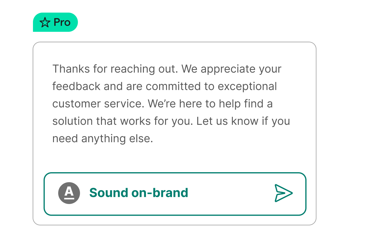 Grammarly helps your business writing stay on-brand