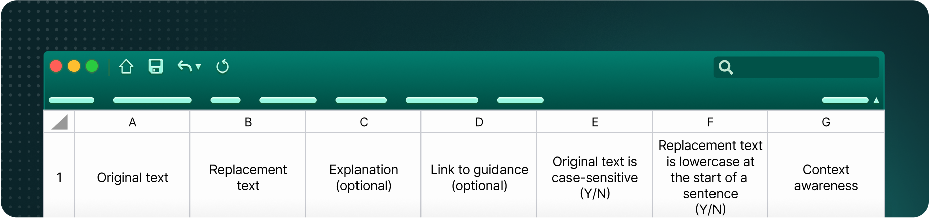 Example of a CSV document