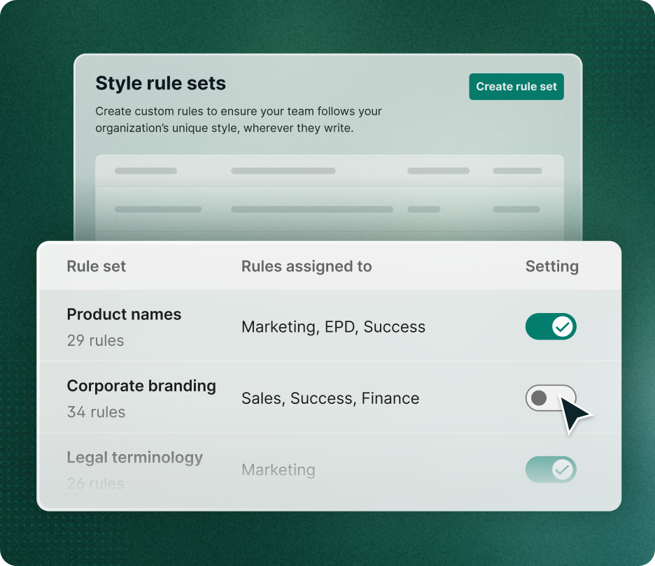 Style rule sets _ product example
