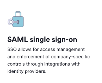 SAML single sign-on 