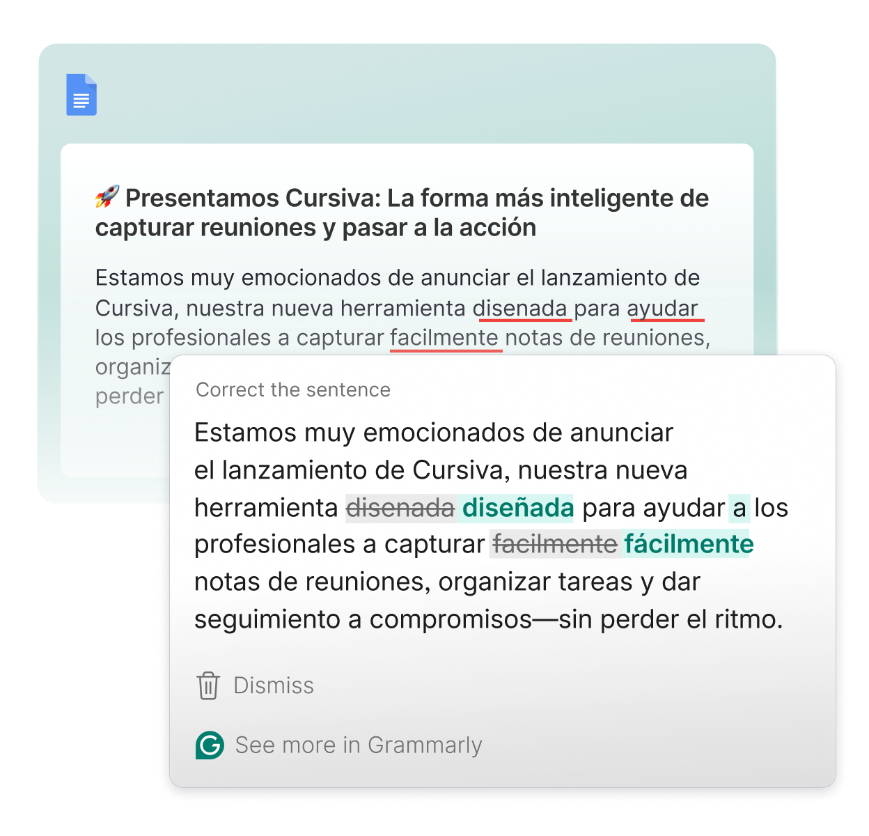 Docs multilingual product example _ Spanish
