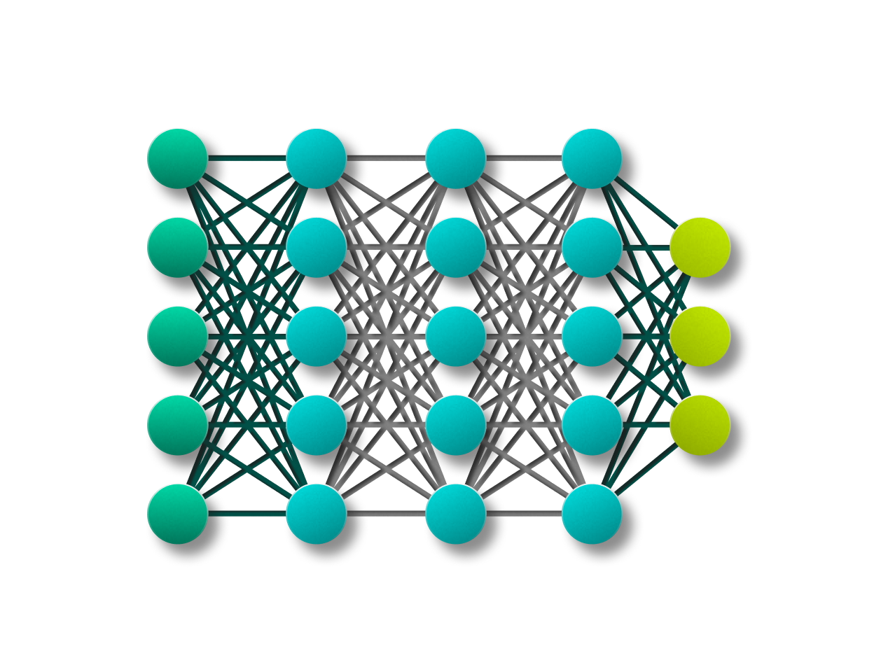 Dots connected with lines