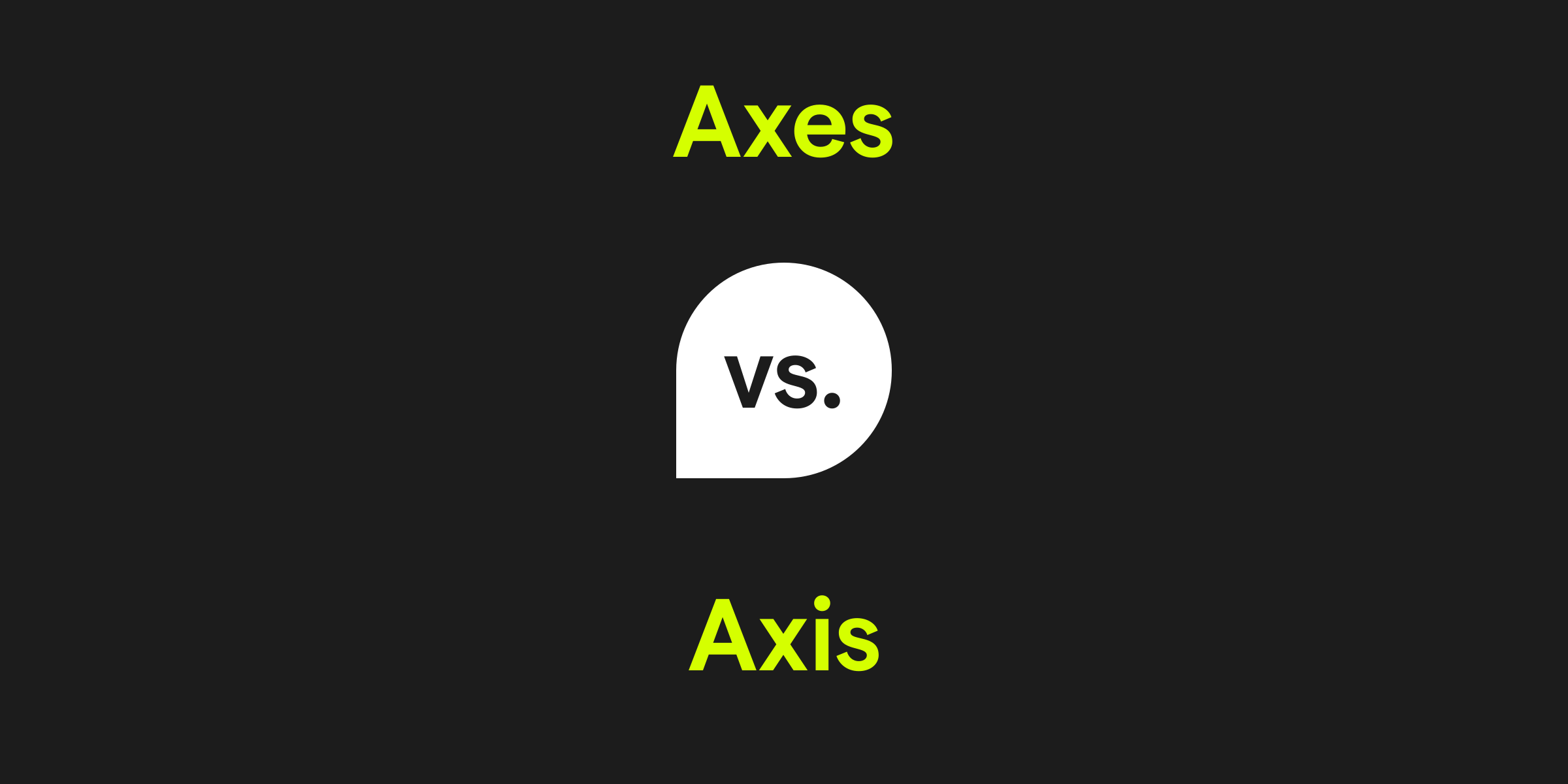 Axes vs. Axis