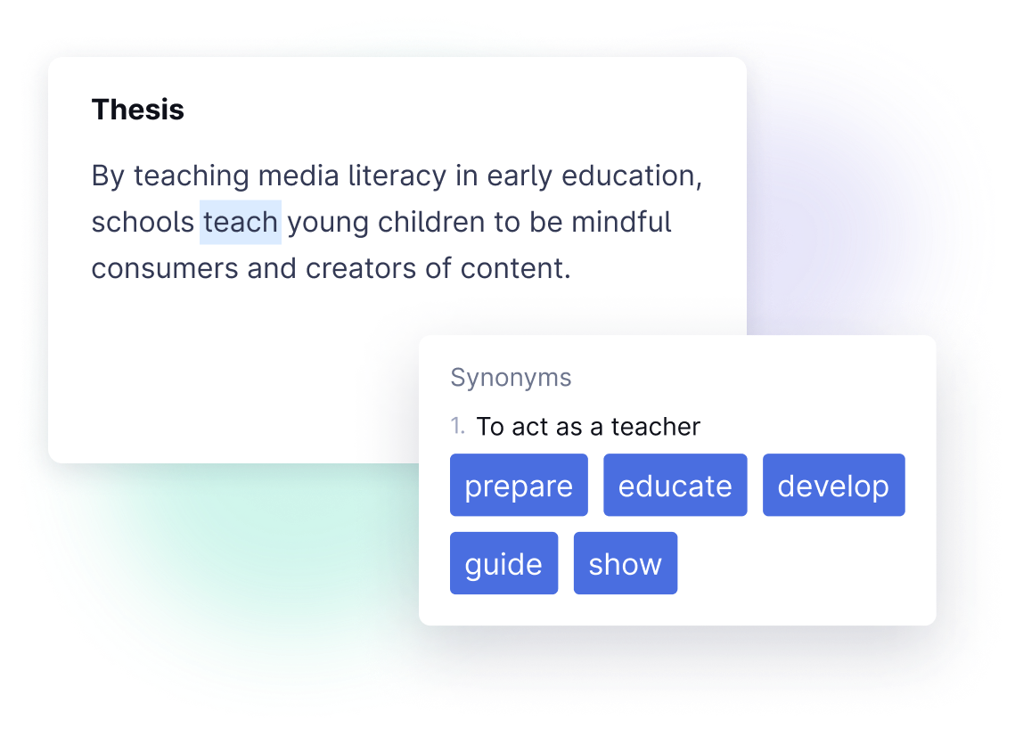 Context-specific synonym suggestions