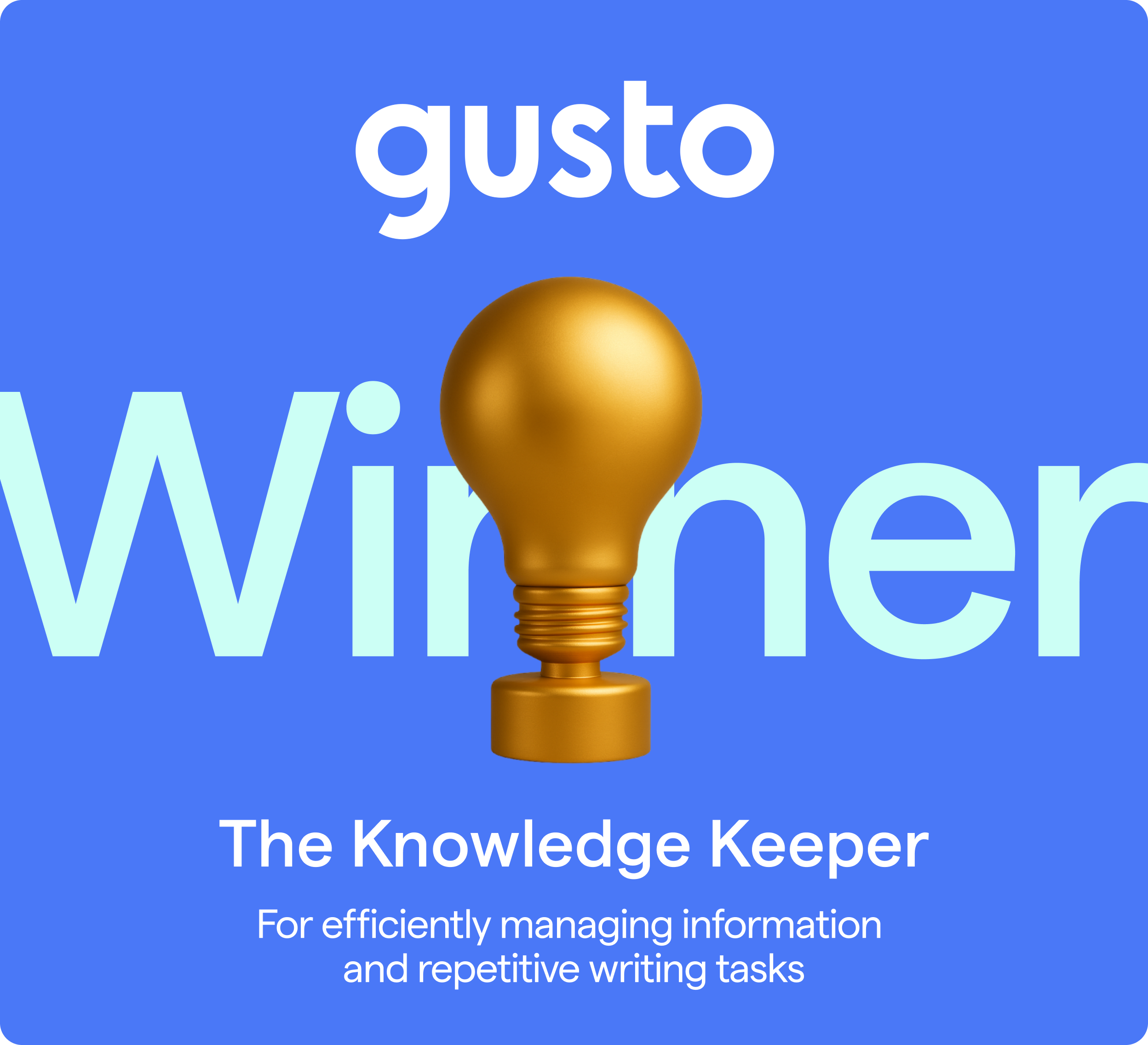 gusto _ winner _ knowledge keeper