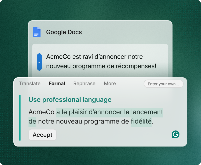 Google docs _ Use professional language _ green gg