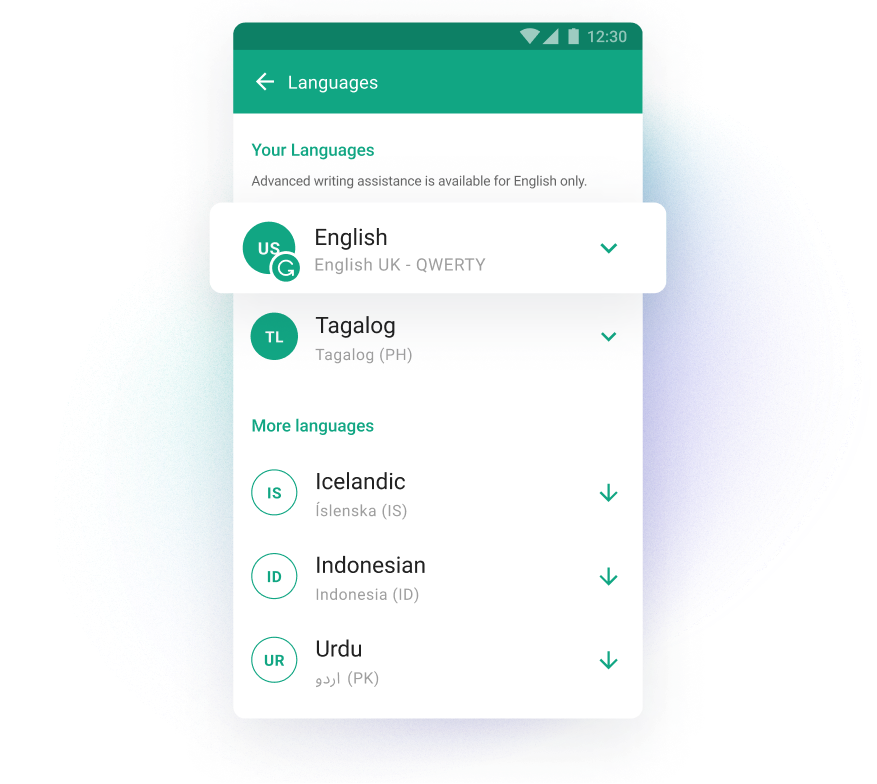 Android settings example