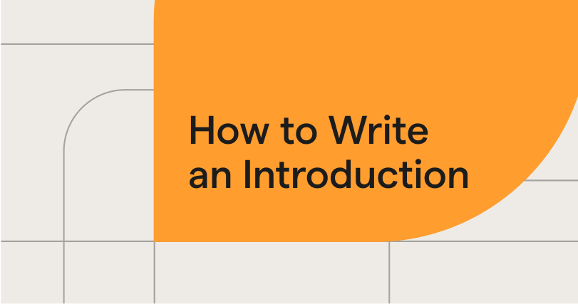 How to write an introduction