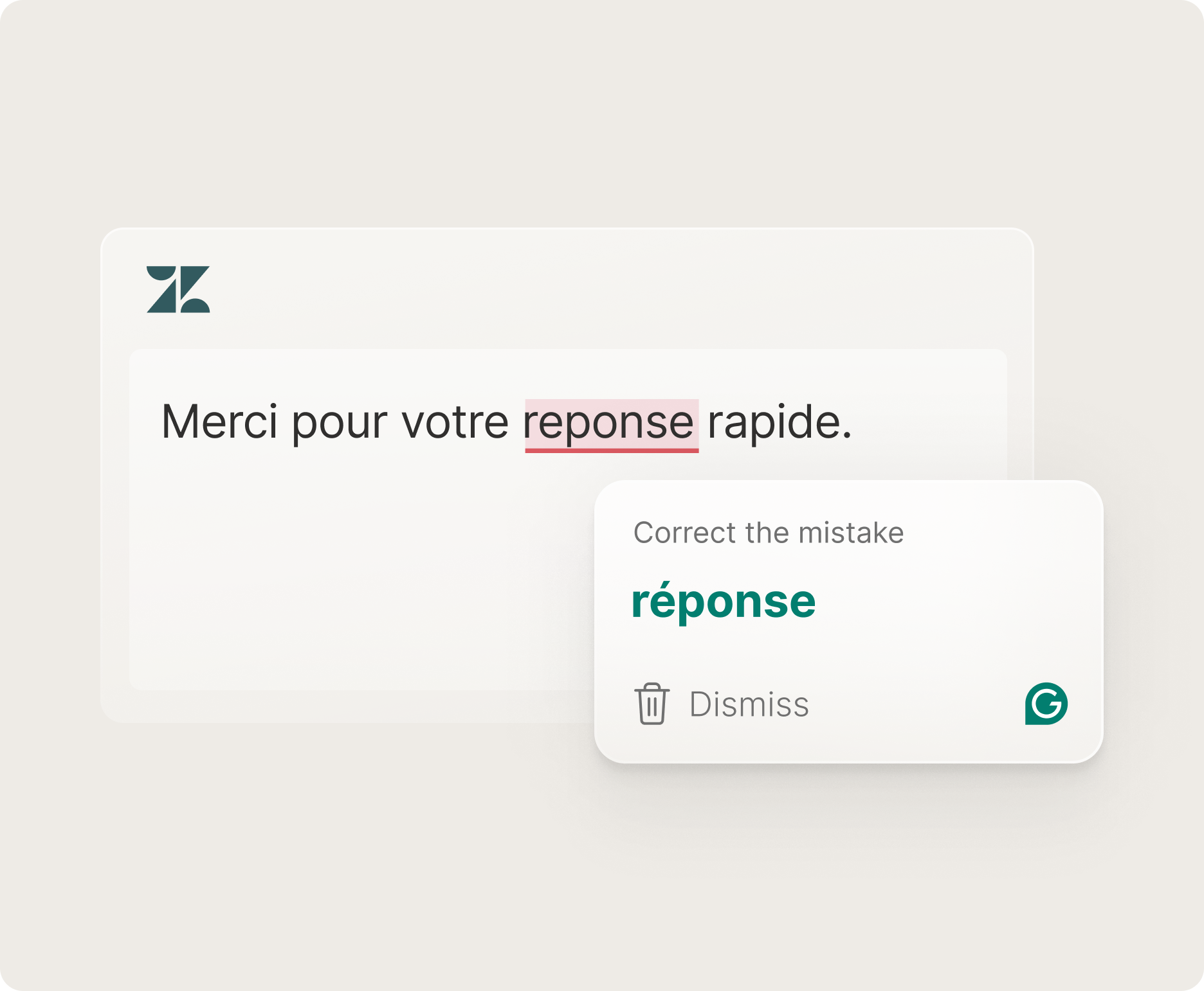 Correction instantanée