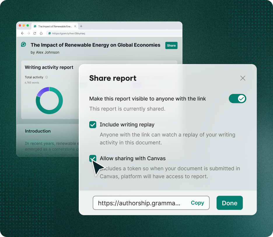 Authorship _ share report