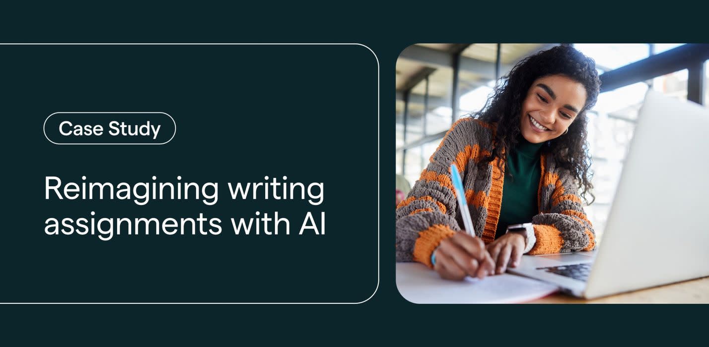 Reimagining writing assignments with AI
