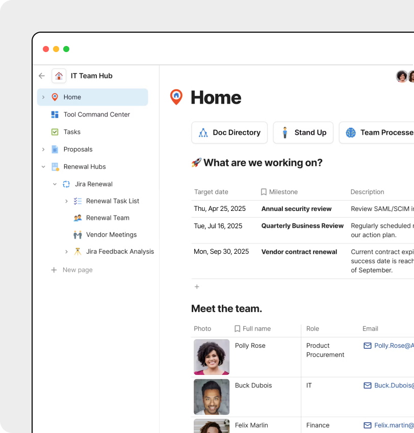 IT Team Hub