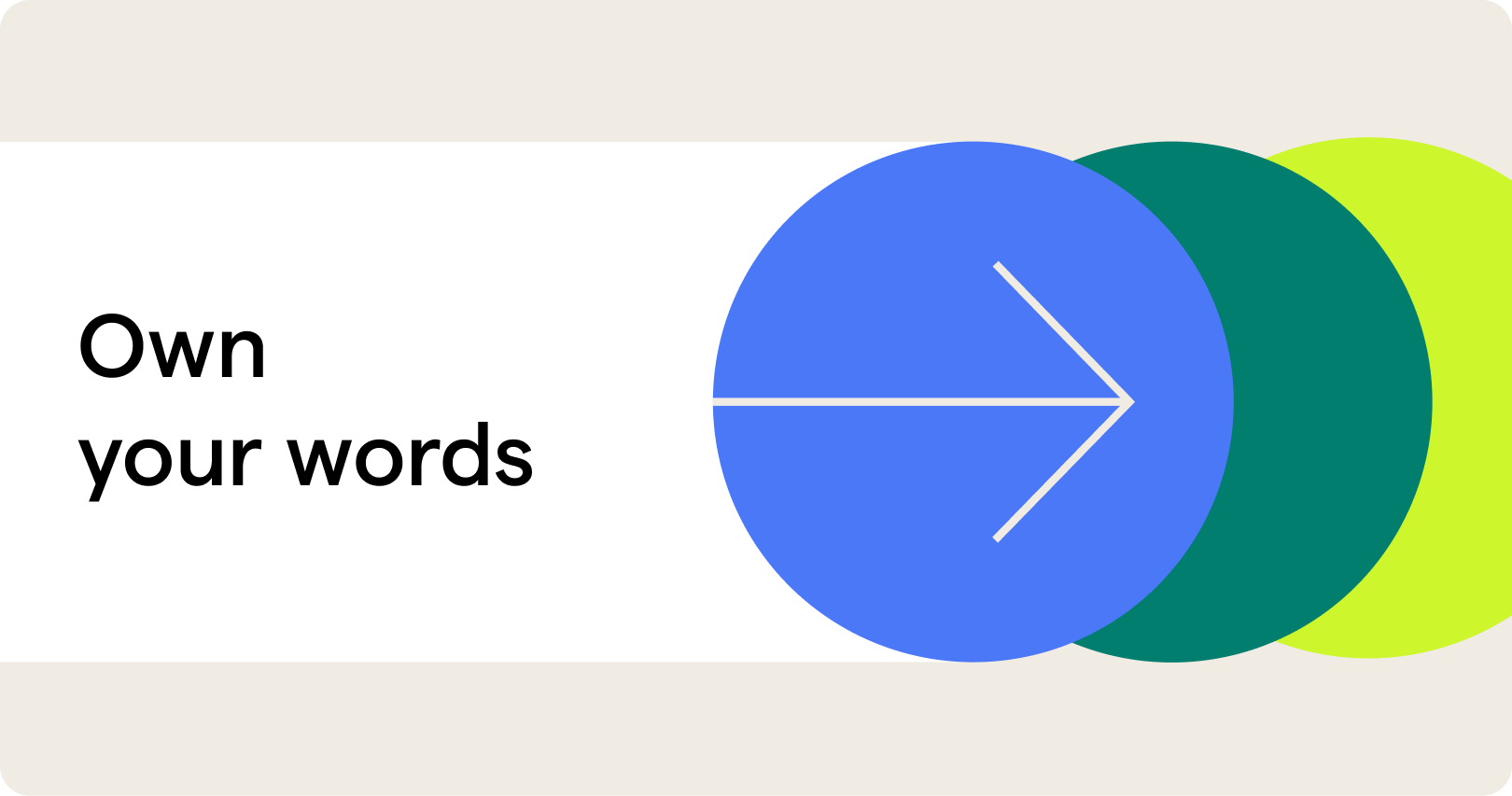 Own your words thumbnail