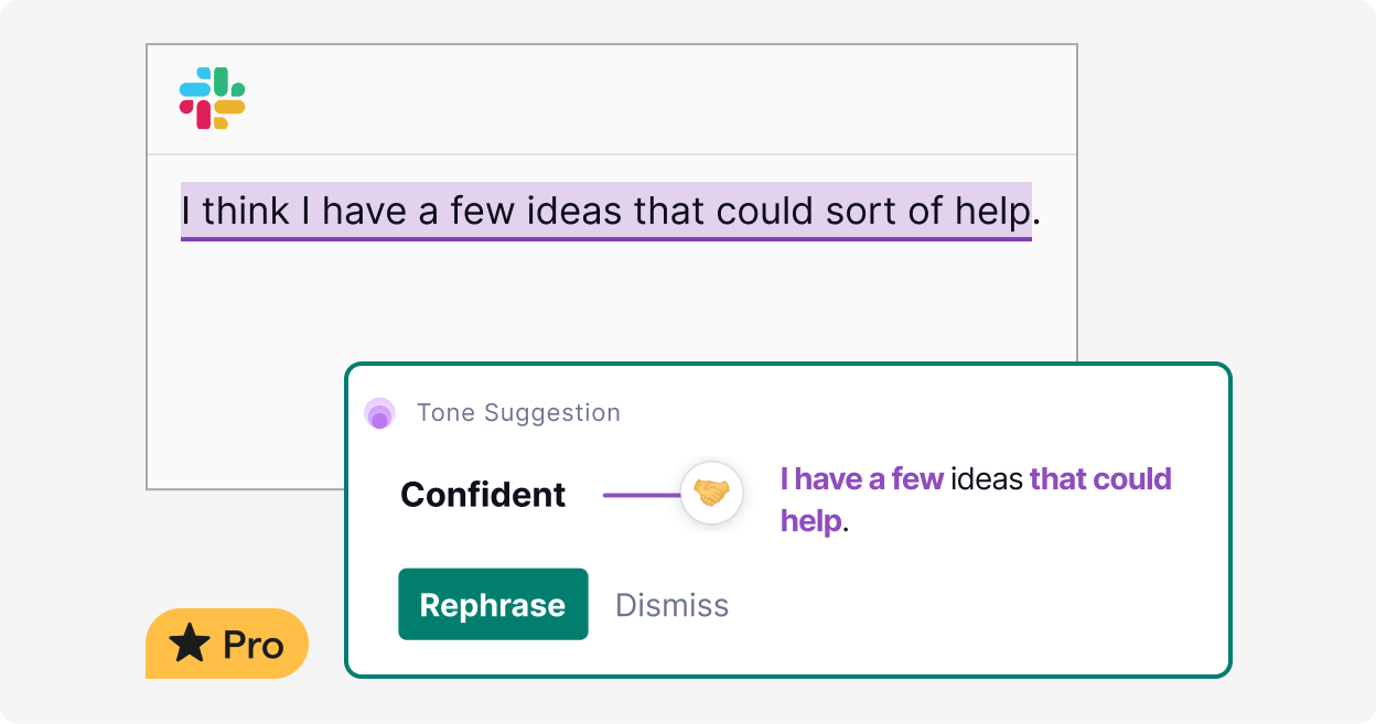Showing the tone of a message