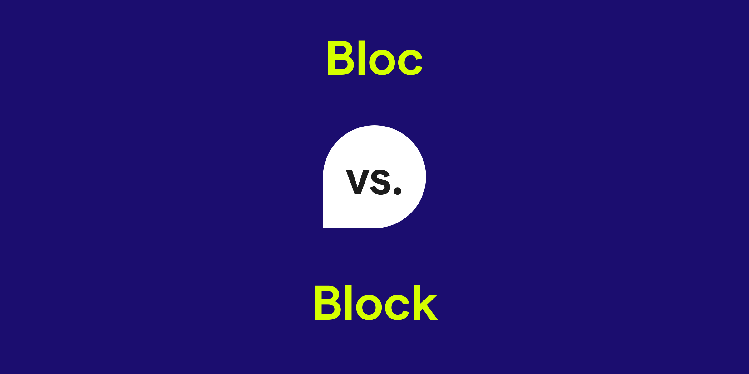 Bloc vs. Block