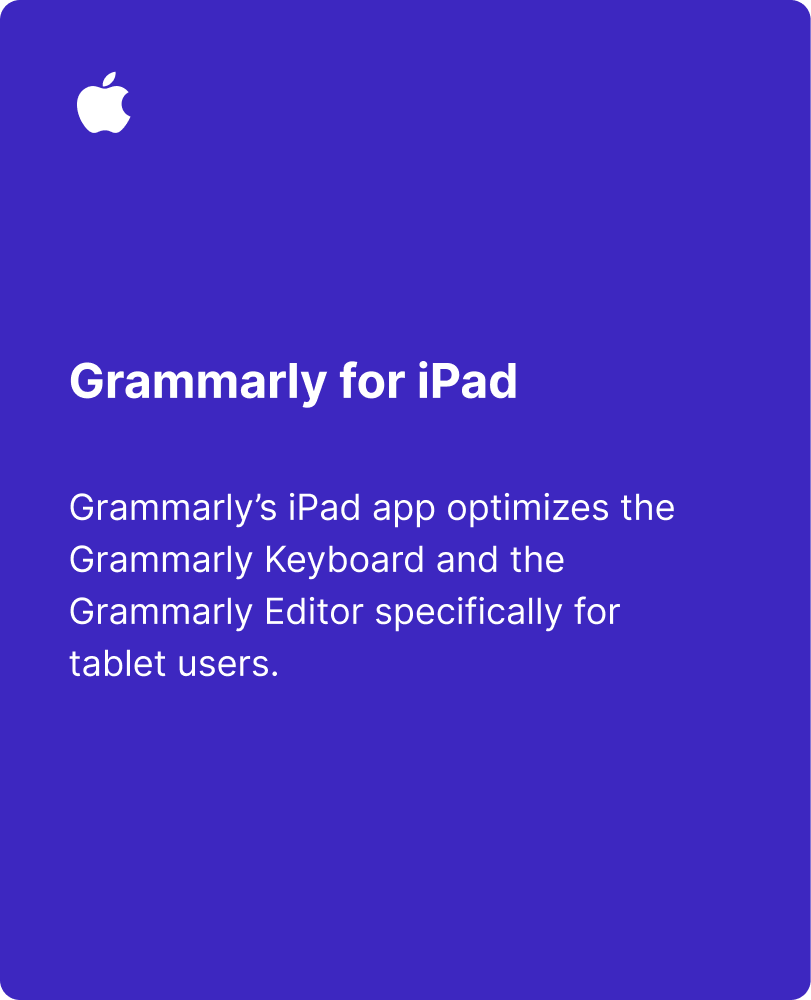 Grammarly for iPad