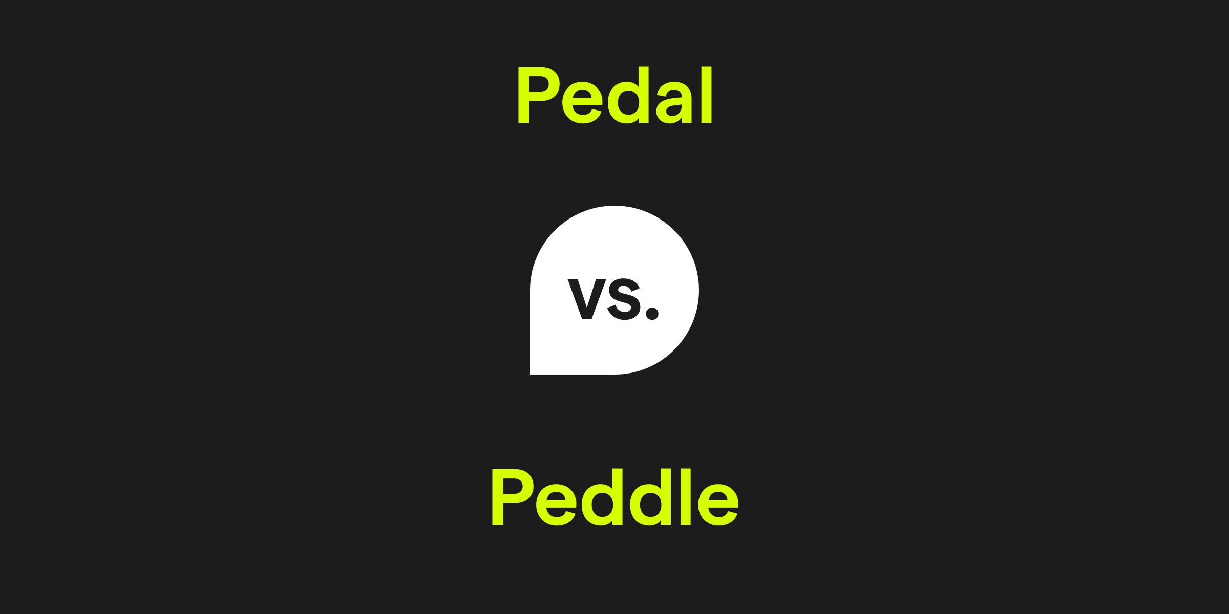 Pedal vs. Peddle