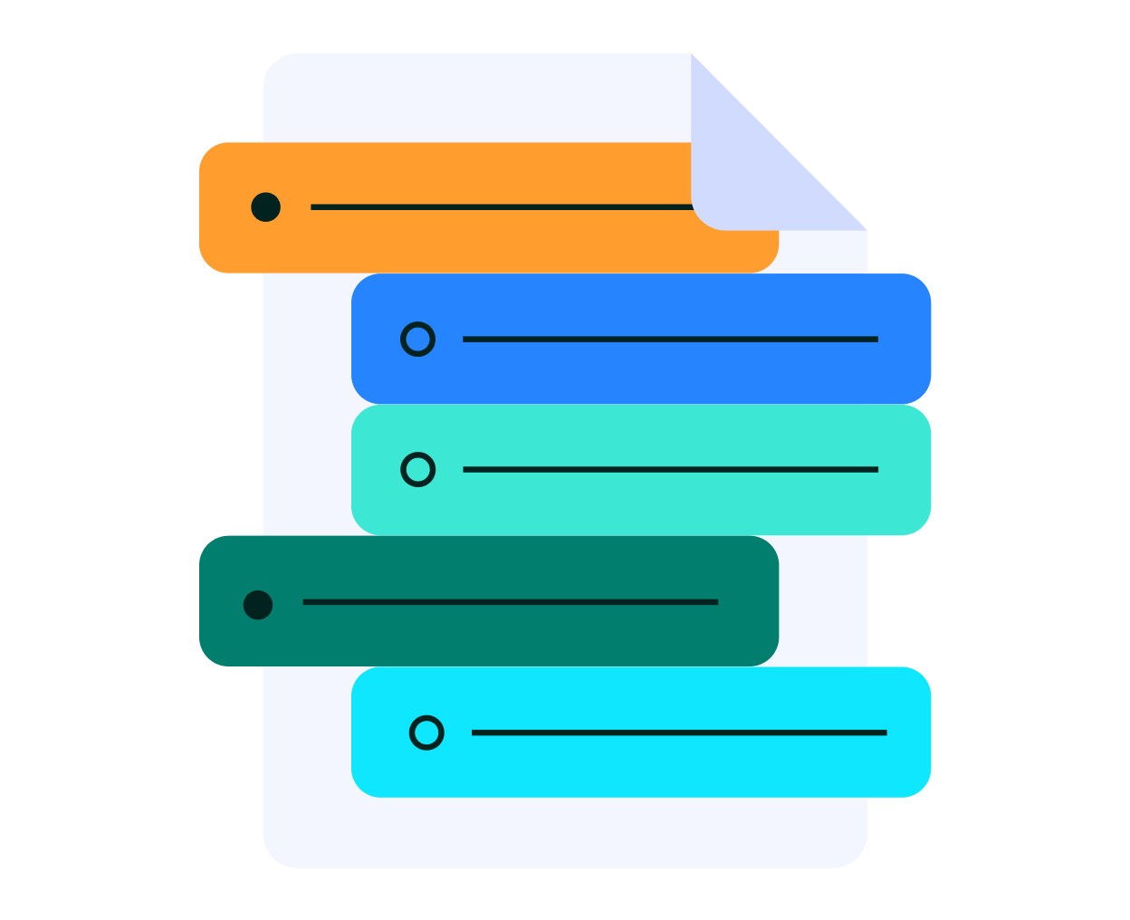 Document with bullet points