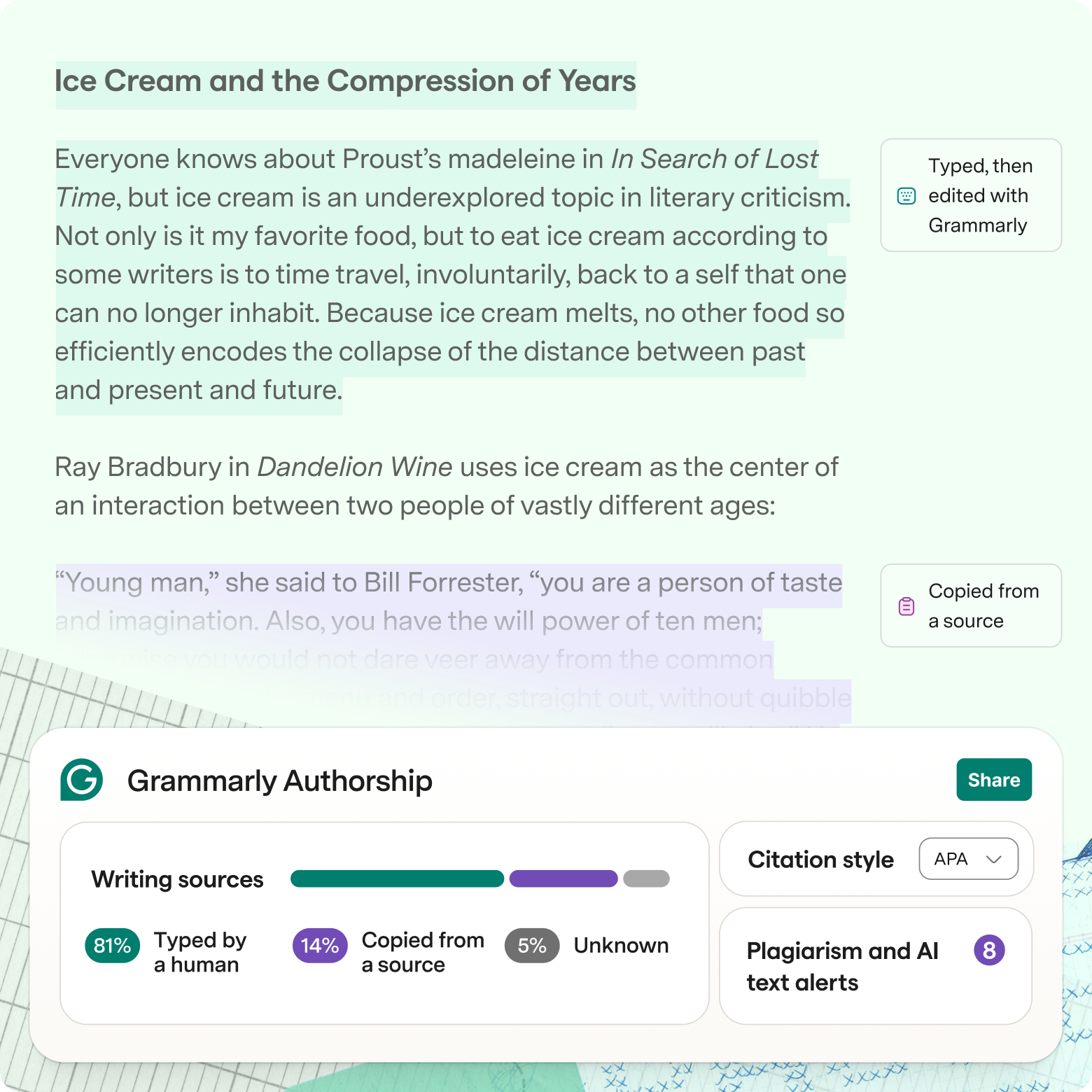 Grammarly Authorship