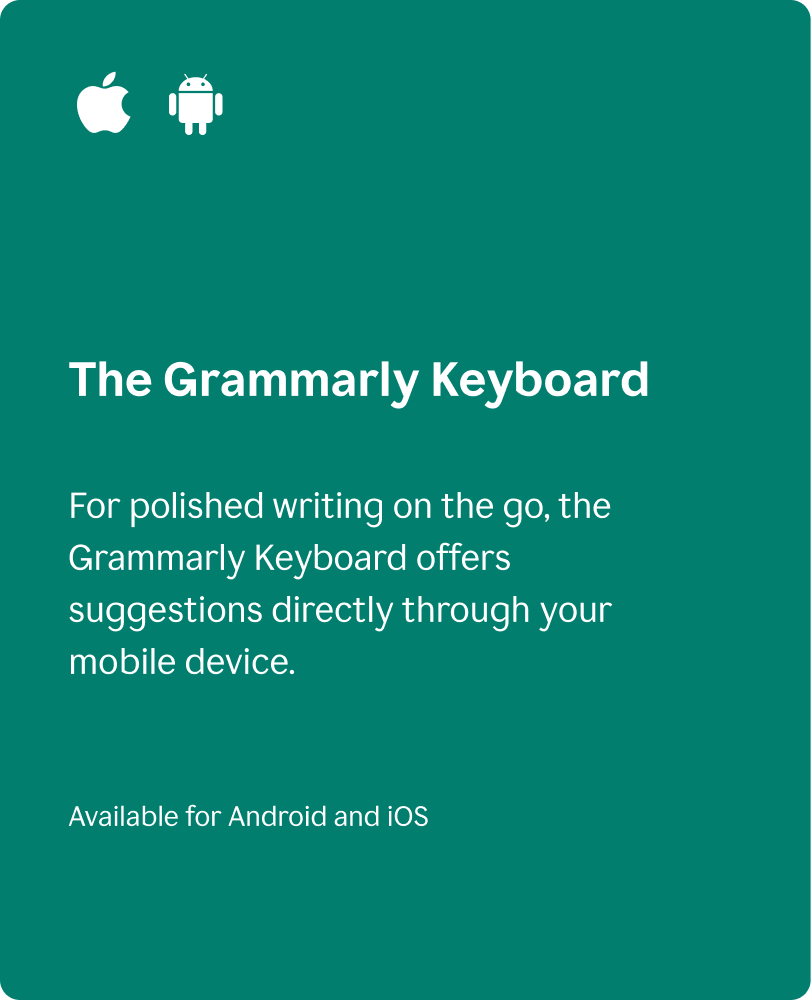The Grammarly Keyboard