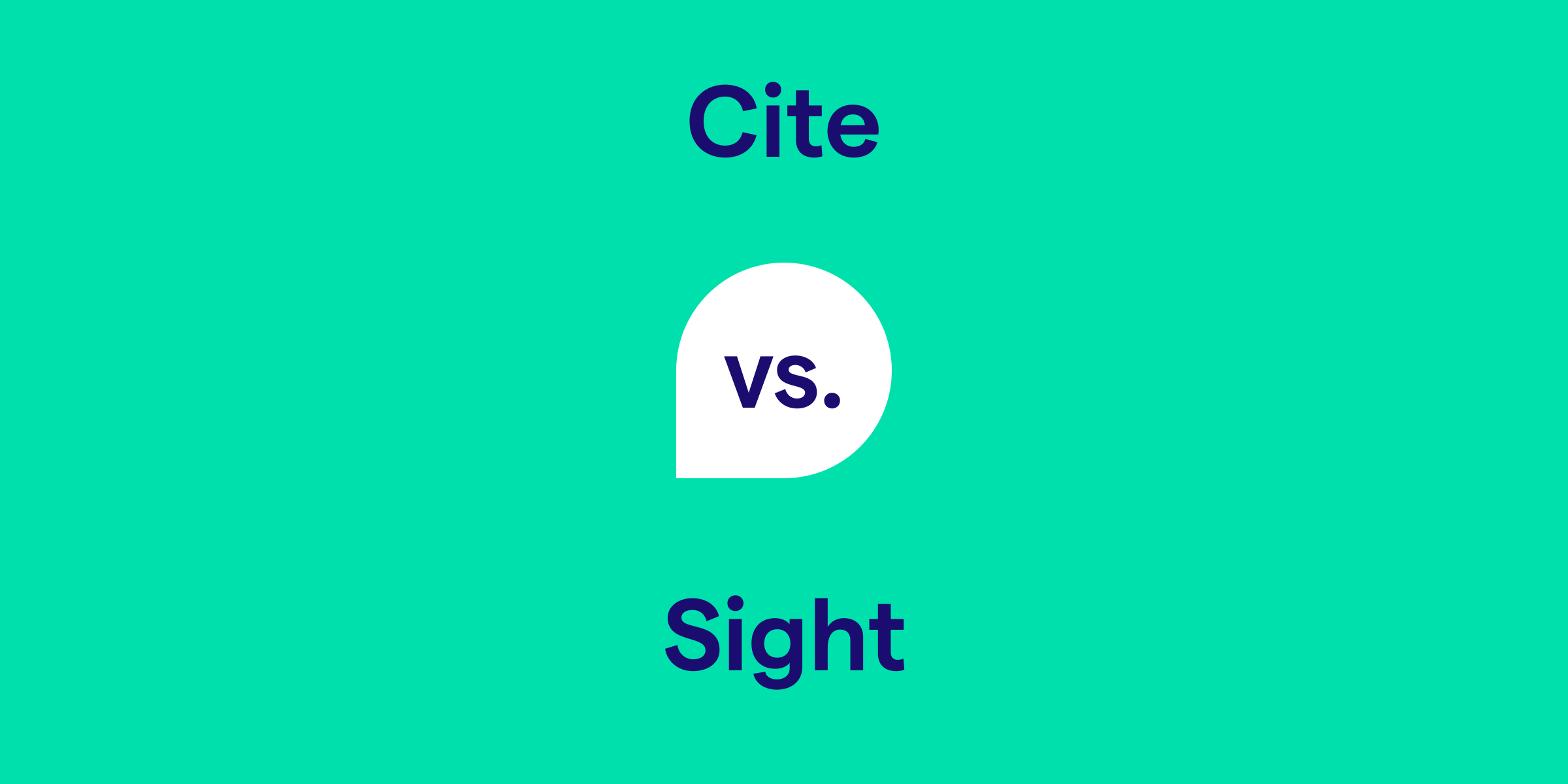 Cite vs. Sight