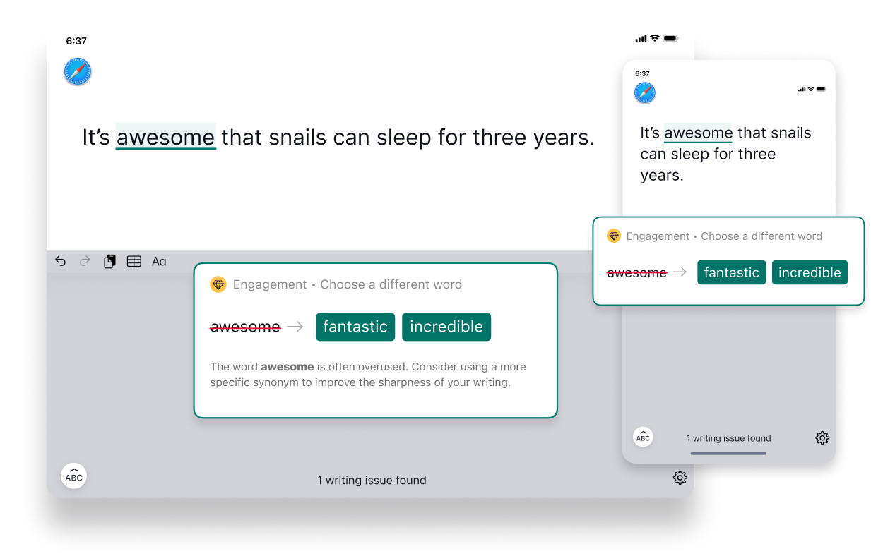 Grammarly for iOS