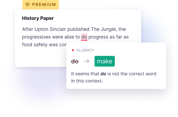 english paper essay Fluency suggestion in the Grammarly product