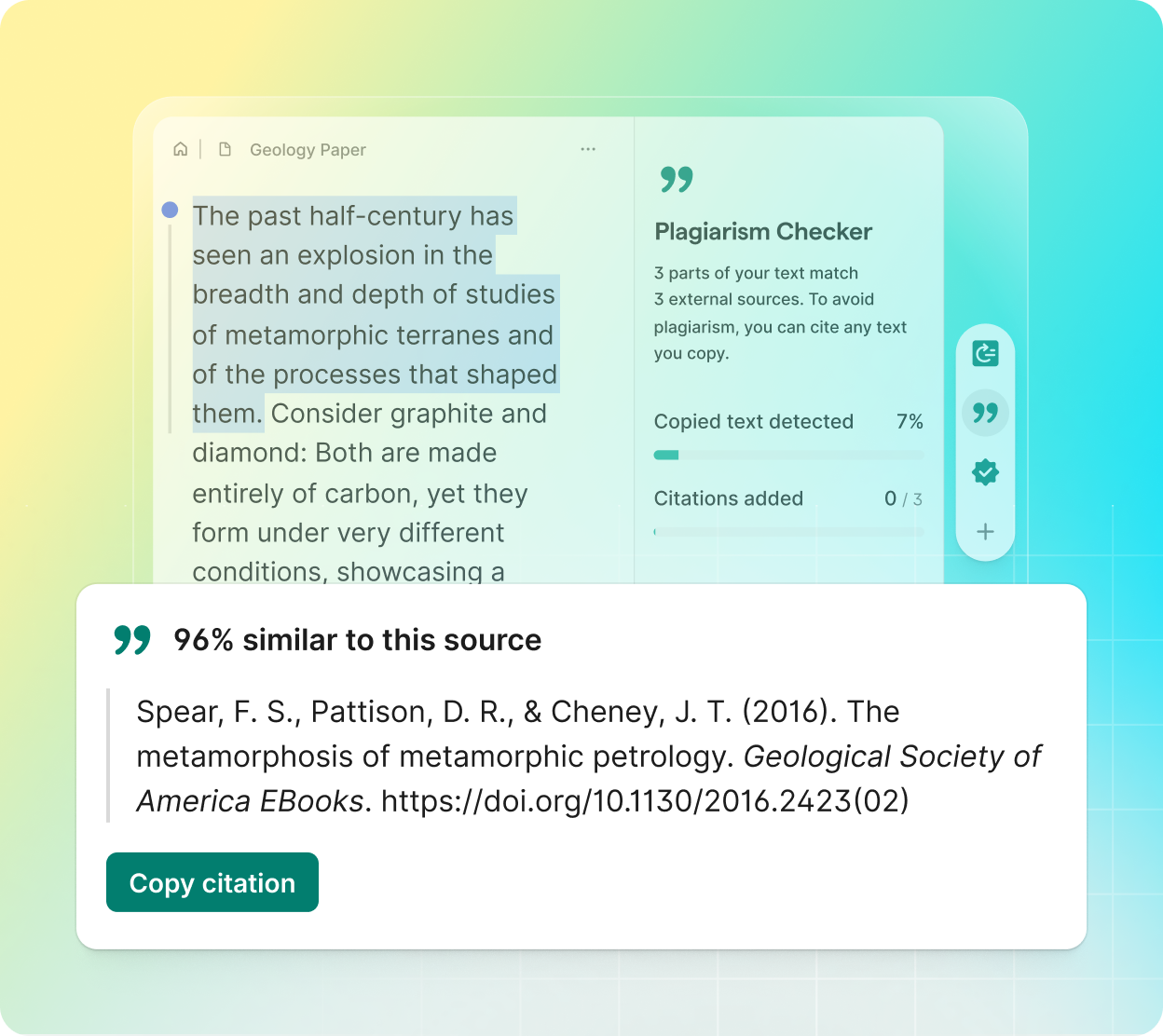 Plagiarism Checker _ colorful background _ product example
