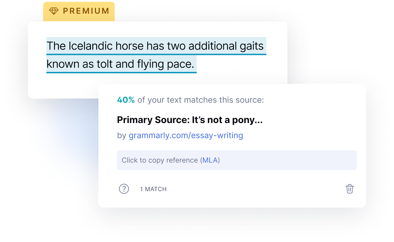 Plagiarism example