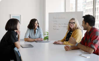 People sitting in a conference room