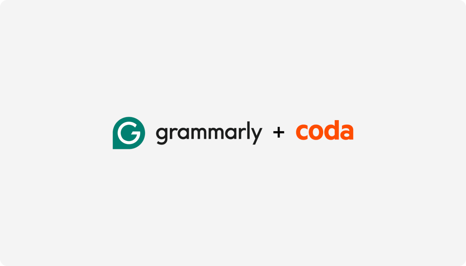 Grammarly and Coda logos