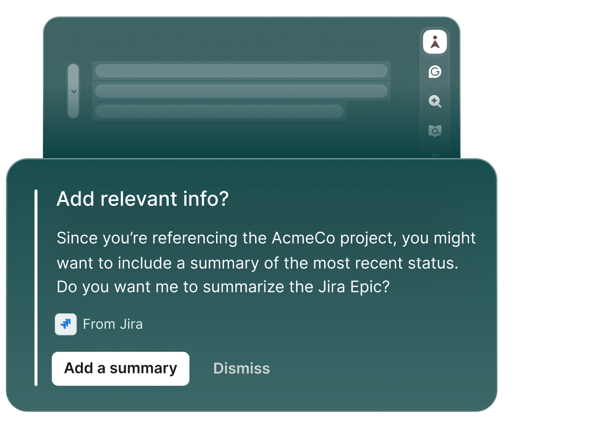 Add relevant info with Go