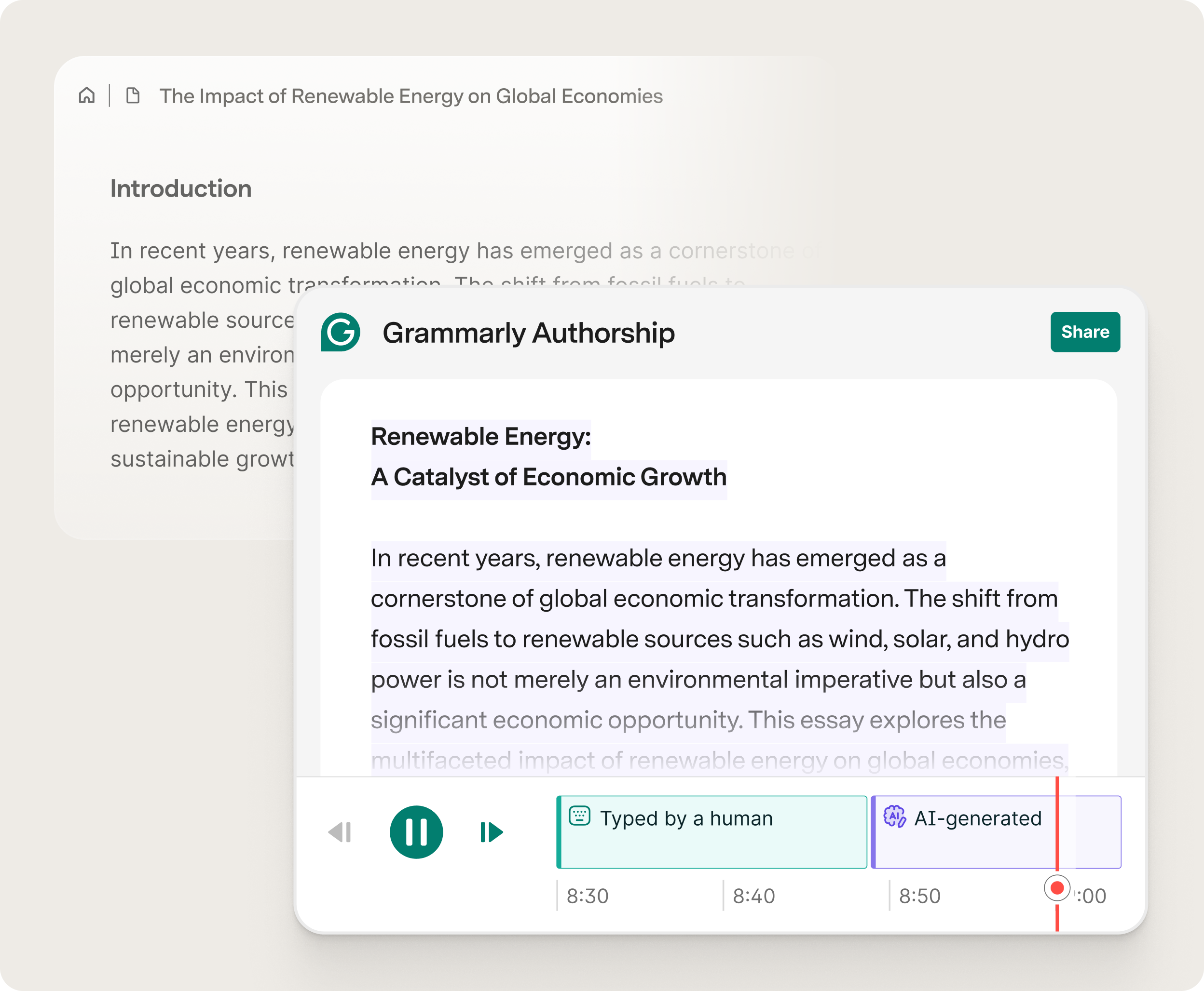 Grammarly Authorship