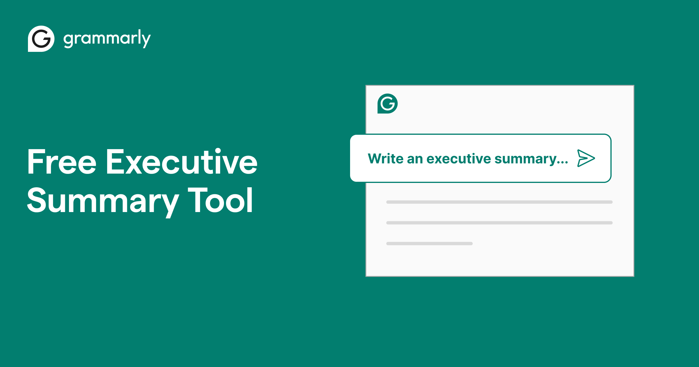 AI Executive Summary Tool l Grammarly