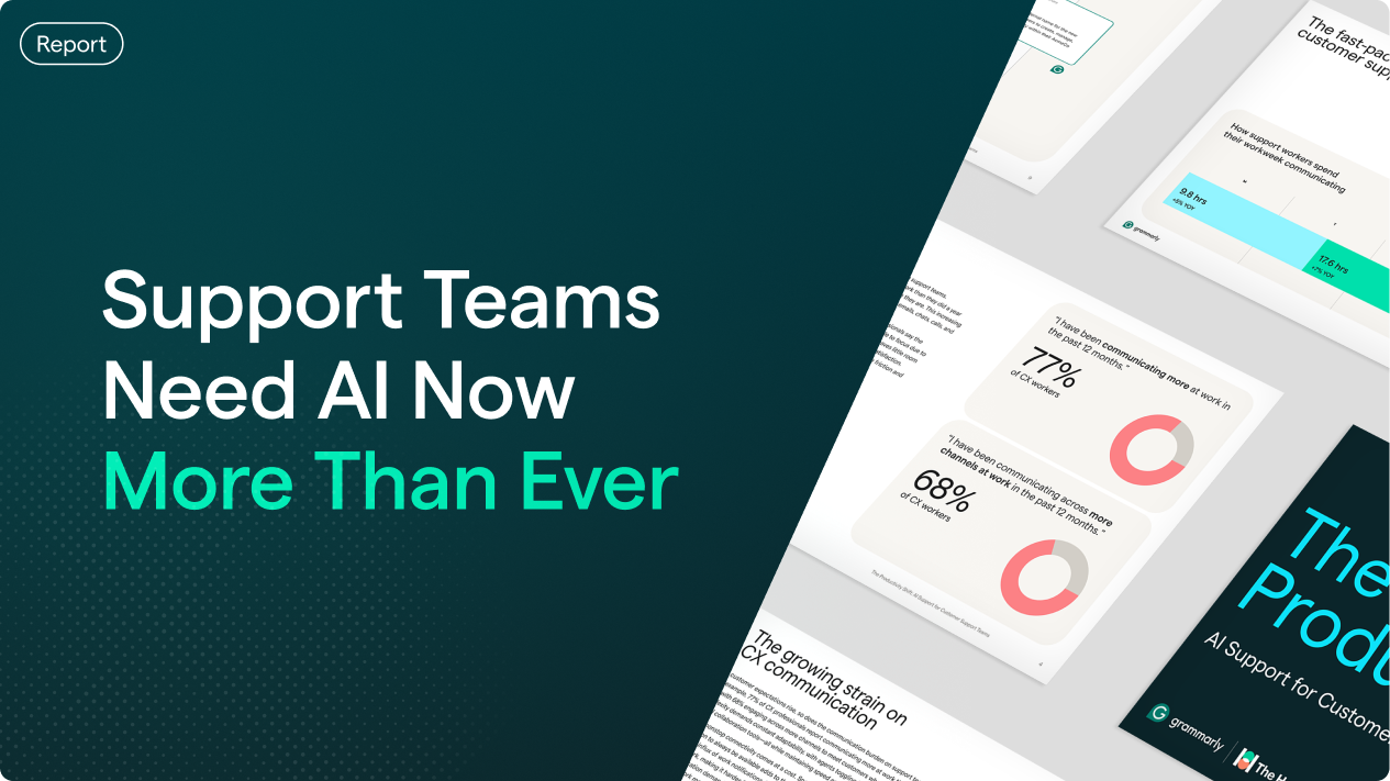 Support teams need AI now