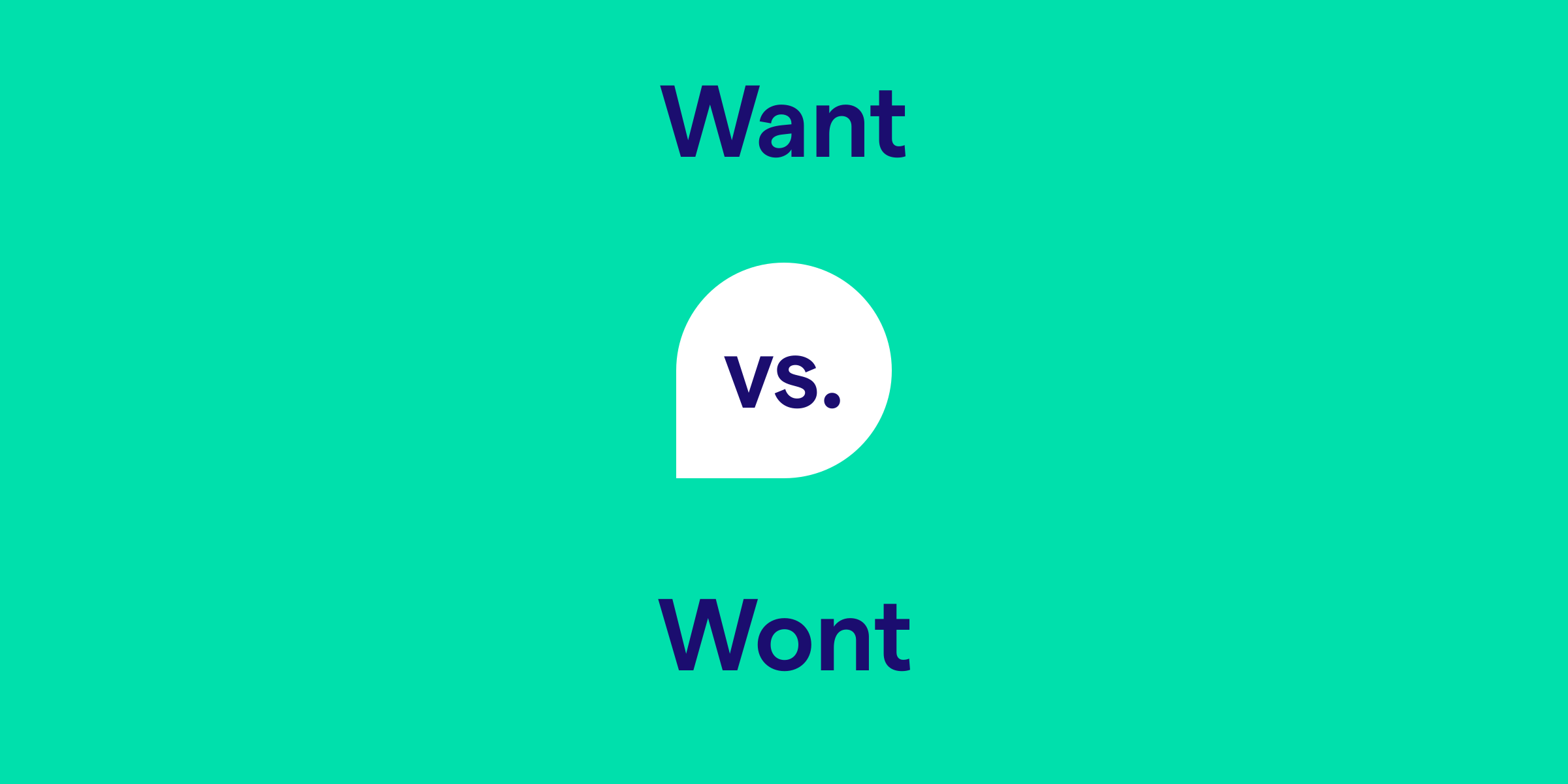 Want vs. Wont