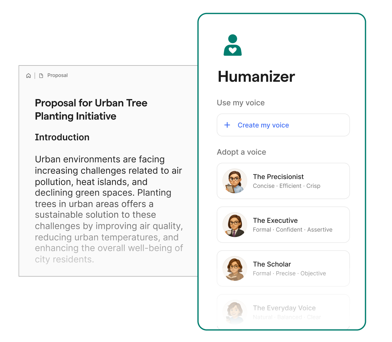 Humanizer _ proposal for urban tree planting