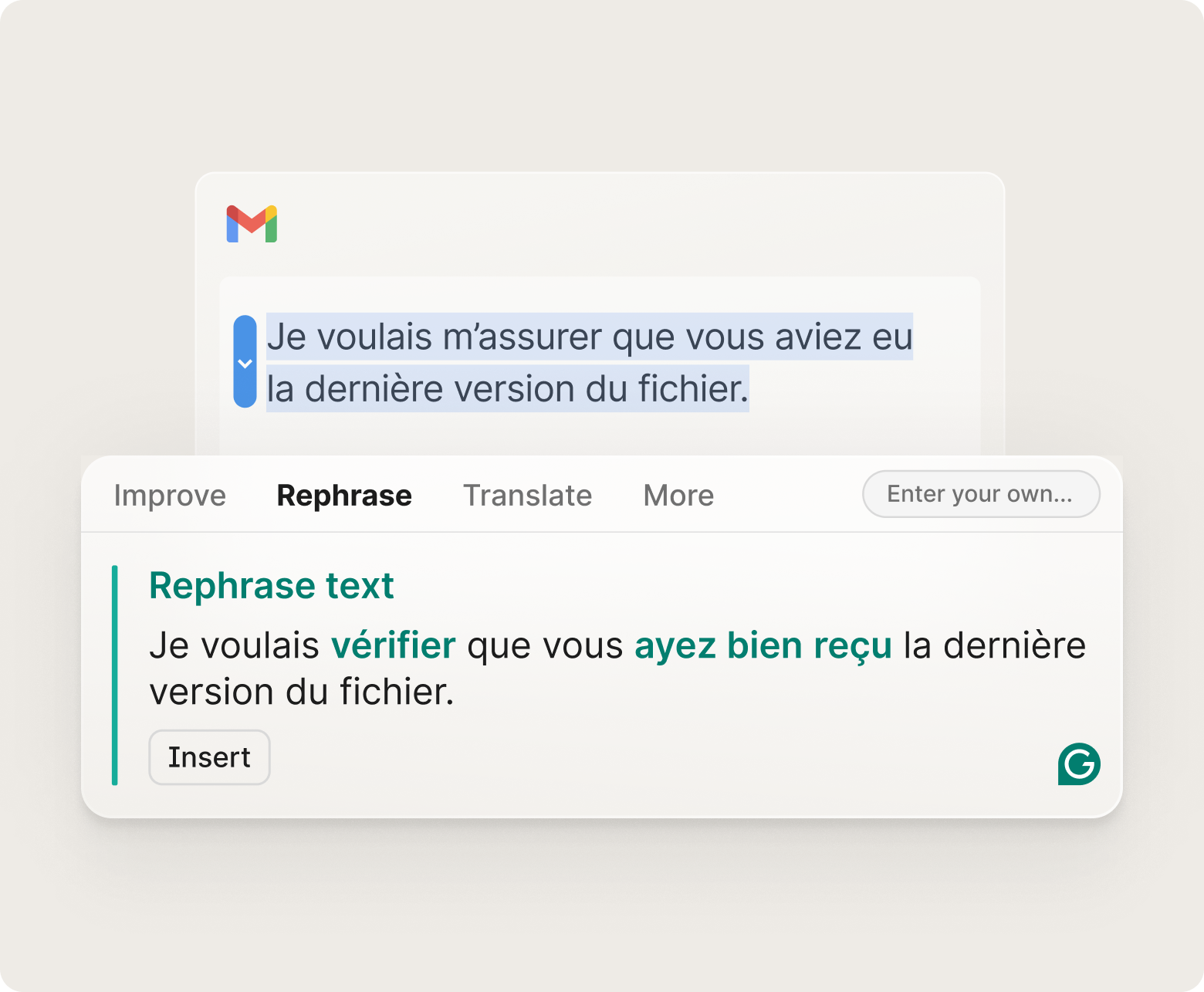 Textes plus clairs