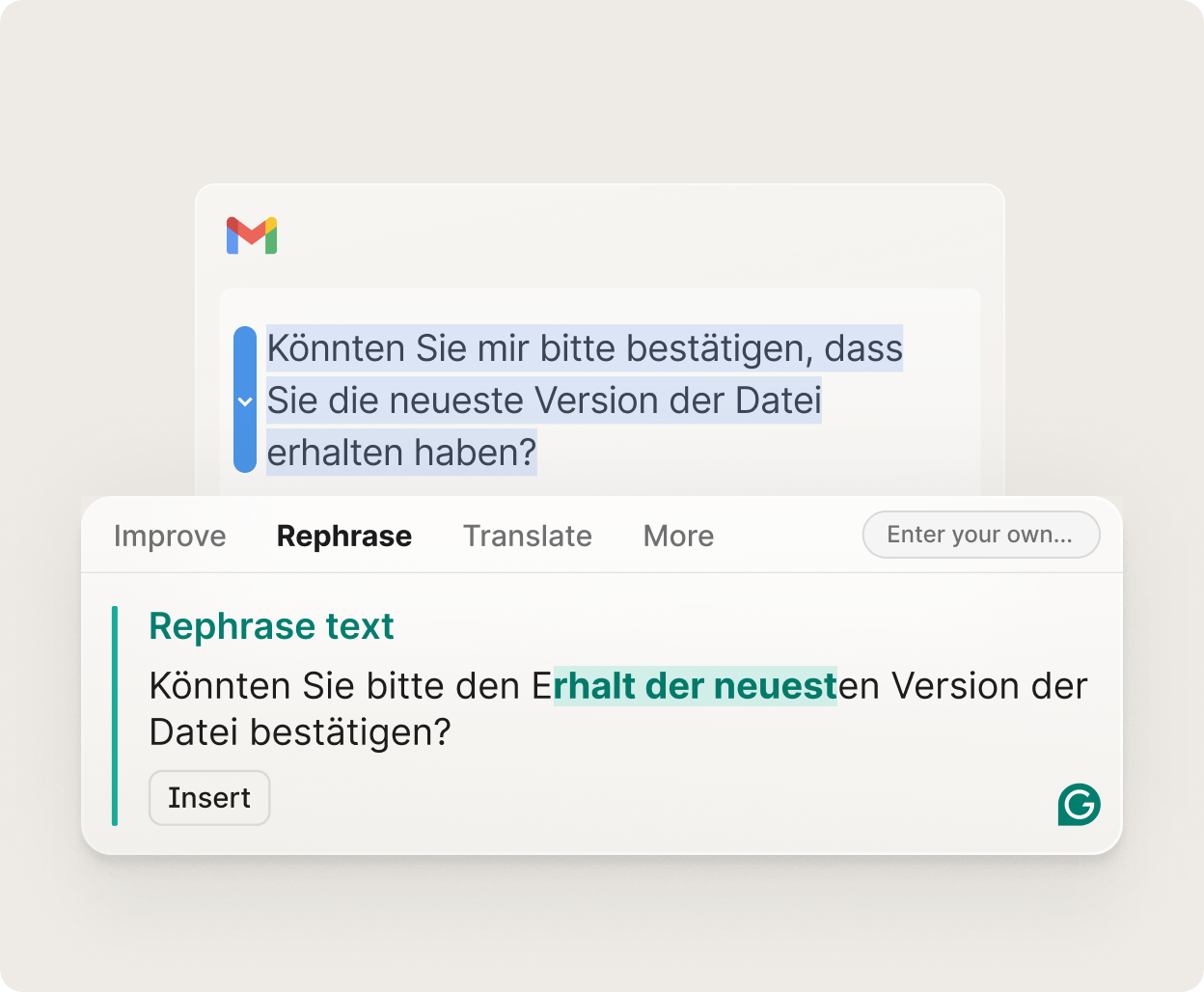 Verbesserte Klarheit